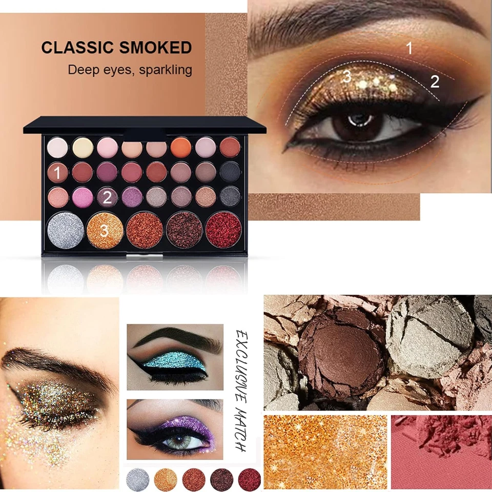 Trousse di Trucchi Set, Set Trucco Professionale Completo, Viaggio Cosmetics Tav - Immagine 3 di 4