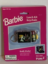 Barbie Lunch Kit Keychain New Never Removed from Pack 1999 by Basic Fun