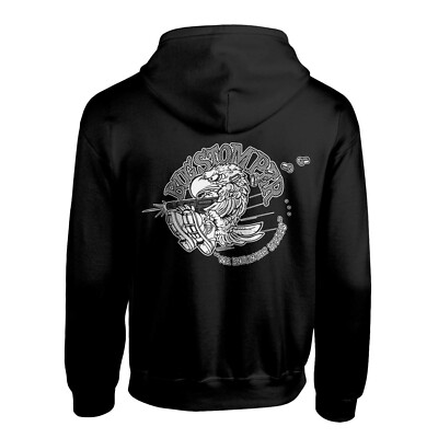 OFFIZIELLER ALIEN USCM BUG STOMPER FRONT & BACK PRINT SCHWARZ ZIP HOODIE PULLOVER