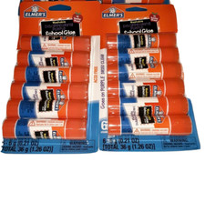 Elmer's Washable Disappearing Purple School Glue Pack-Lot of 4 Packs/24 sticks