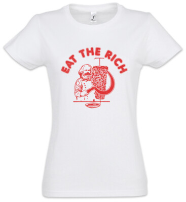 The Rich Damen T-Shirt Karl Socialism Communism Marx Kebap DDR Politik Russia