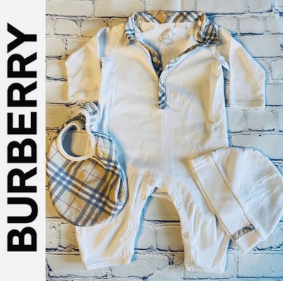 infant burberry outfit