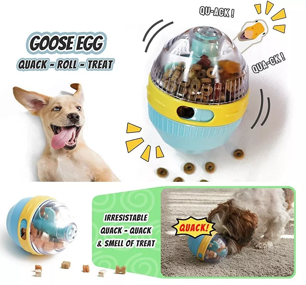 Dog Puzzle Slow Feeder Interactive Food Dispensing Ball GooseEgg Toy Mind  Game