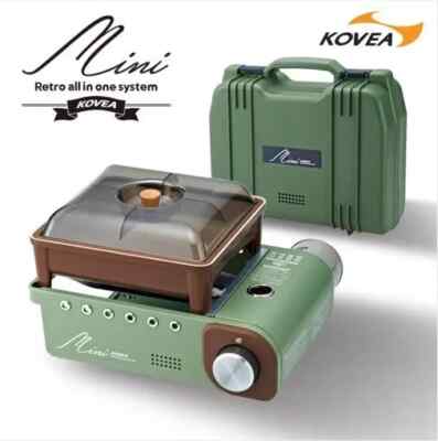 KOVEA Mini Camping Stove All in One Retro Outdoor Burner with Hard Case /Express
