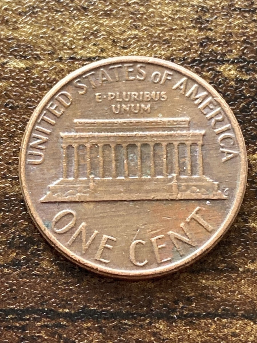 1980 D Lincoln Memorial Cent Penny Variety Error Filled “D” Actual