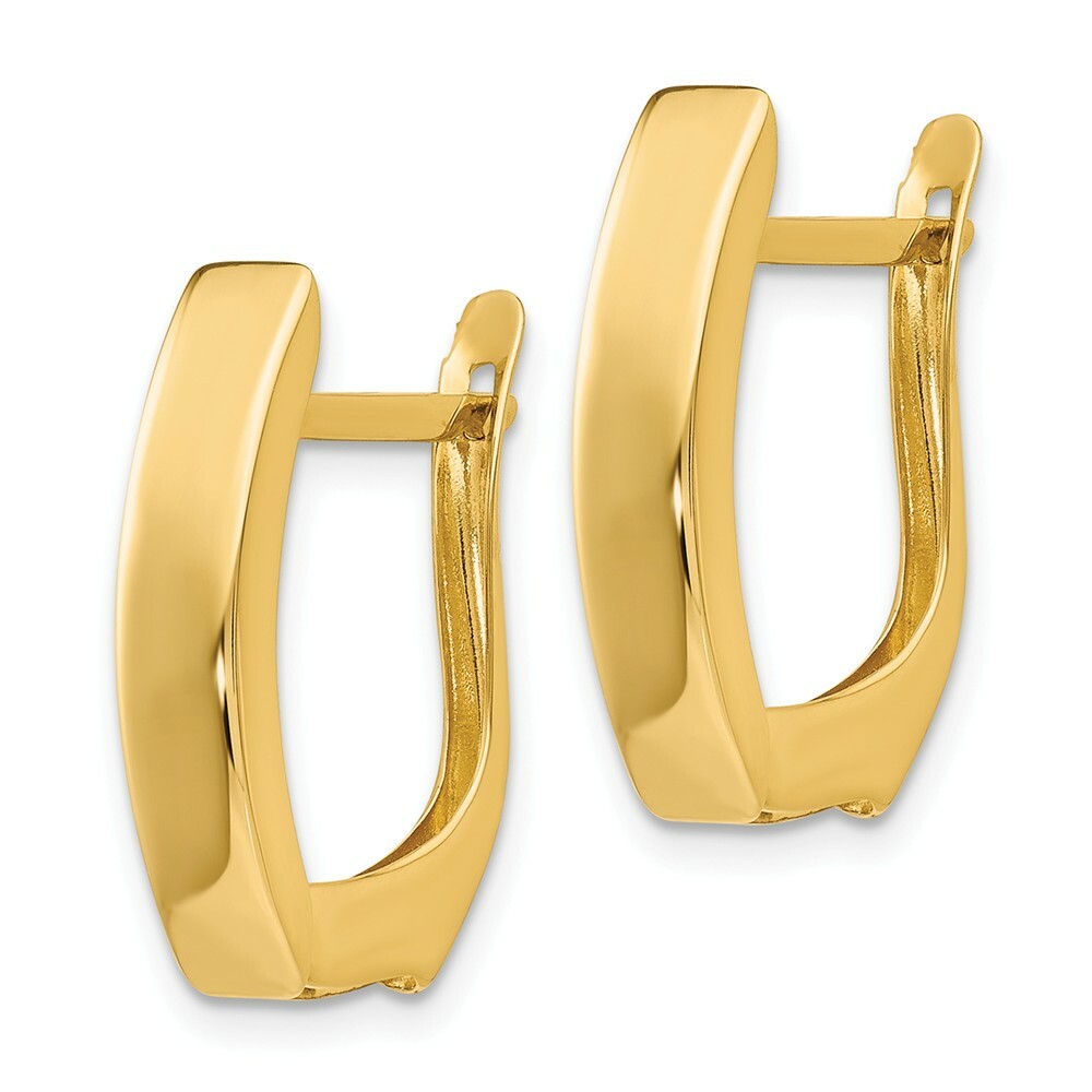 [STONE HENgE] 韓国☆14K Gold☆Posy Earrings 14k 14kt Yellow Gold Polished Hinged Post Earrings 20mm X