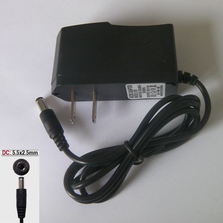 AC 110V to DC Adapter Wall Charger Cord 12V 1A 5.5mm X 2.5mm US Plug - Image 2 of 4