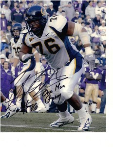 Cal Golden Bears Lorenzo Alexander "One Man Gang" autographed 8 x 10 photo 