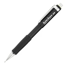 QE519A Pentel Twist-Erase III Mechanical Pencil, 0.9mm, Black Barrel, Pack of 5