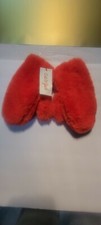 Cat  Jack Girls' Faux Fur Fuzzy Mittens - Red - New