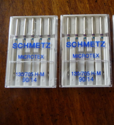MICROTEX Schmetz Sewing Machine Needles 2 pkgs of 5 Size #90/14 NEW