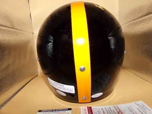 FRANCO HARRIS SIGNED CUSTOM PITTSBURGH STEELERS "TK" HELMET HOF90 RARE! JSA RIP! - Picture 6 of 8
