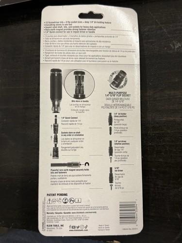 KLEIN TOOLS 32303HD 20 IN 1 IMPACT DRIVER SET SCREWDRIVER-TORX-HEX BIT-BRAND NEW - Picture 2 of 2