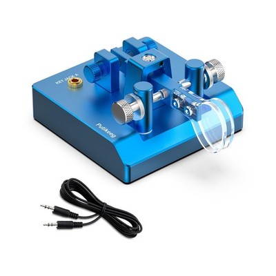 Putikeeg Morse Mini Code Key Morse Code Paddle Key Aluminum Alloy Dual-Key Ja...