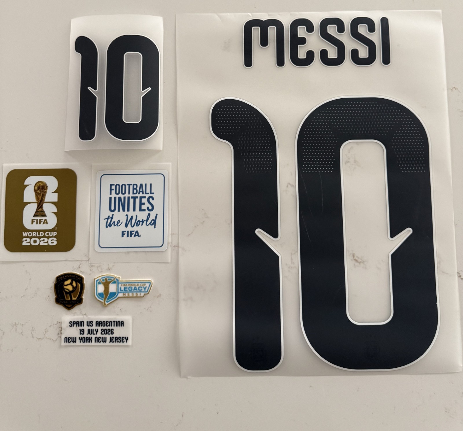 World Cup 2026 Final Messi Jersey Badge Set