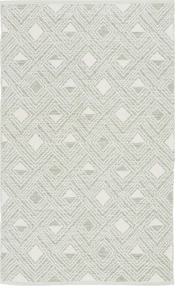 SAFAVIEH Montauk 3' x 5' (Rectangular), Light Green/Ivory - Image 3 of 4