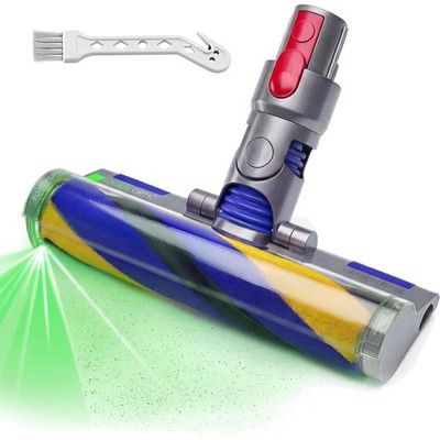 Anti-Tangle LED Soft Roller Brush Head - Dyson V7, V8, V10, V11, V15 Compatible