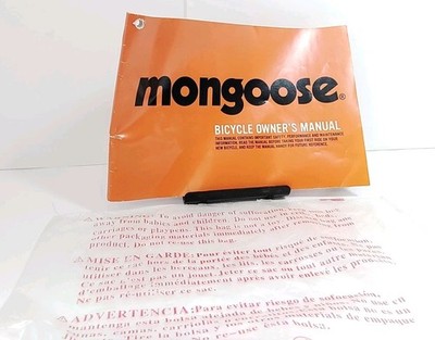 2013 Mongoose Bicycle Owner's Manual
