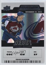 2022 Upper Deck Credentials Debut Ticket Access /799 Tier 2 Oskar Olausson 13z0