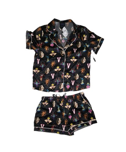 Forever 21 Disney Villains 2-Piece Pajama Set Shirt/Shorts Size Small NWT