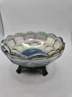 Vintage 1920s -1940s Rainbow Carnival Glass With Footed Base