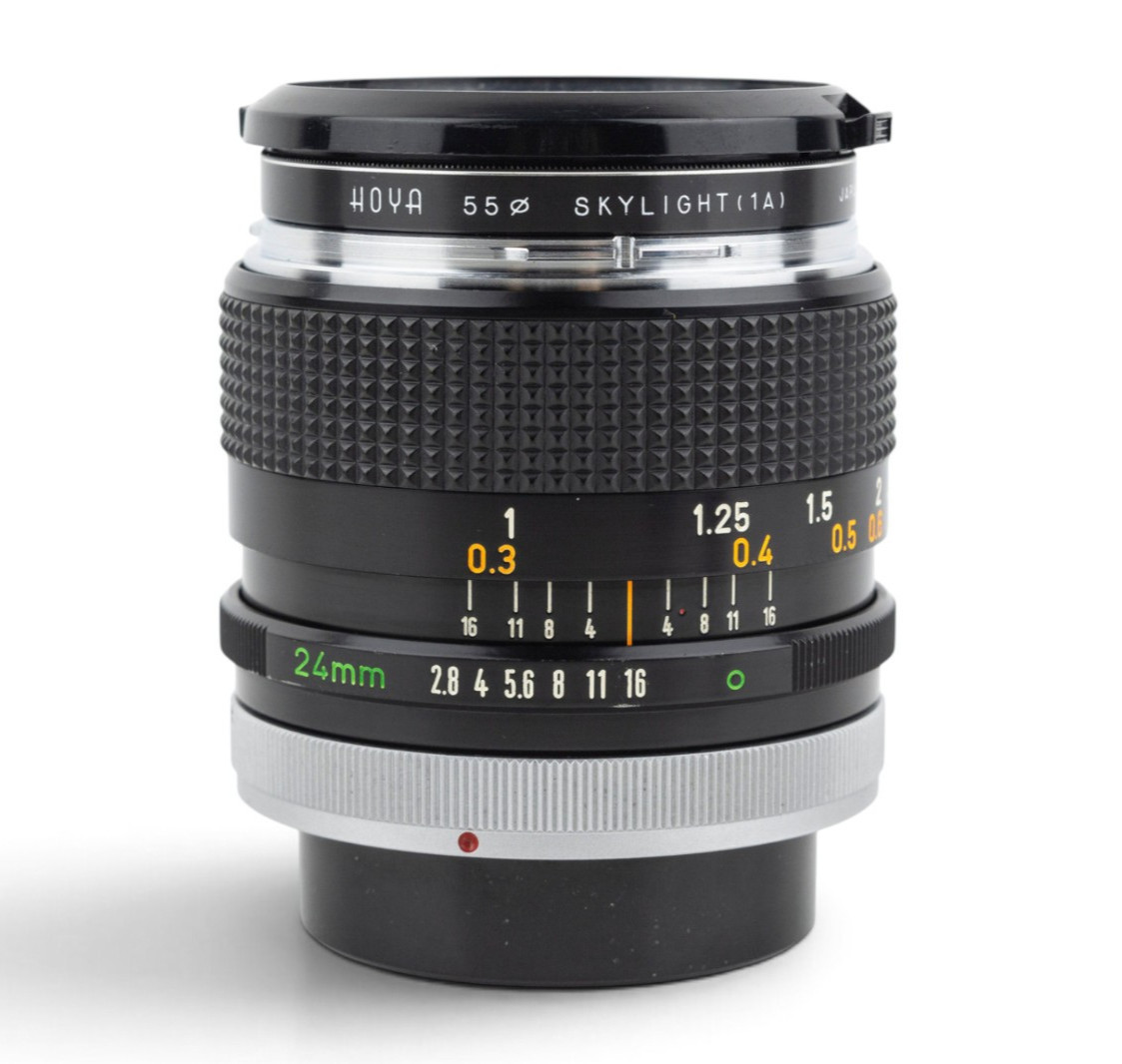 Canon FD 24mm 1:2.8 Chrome Nose Wide Lens Obiettivo - Balsam Separation - Read