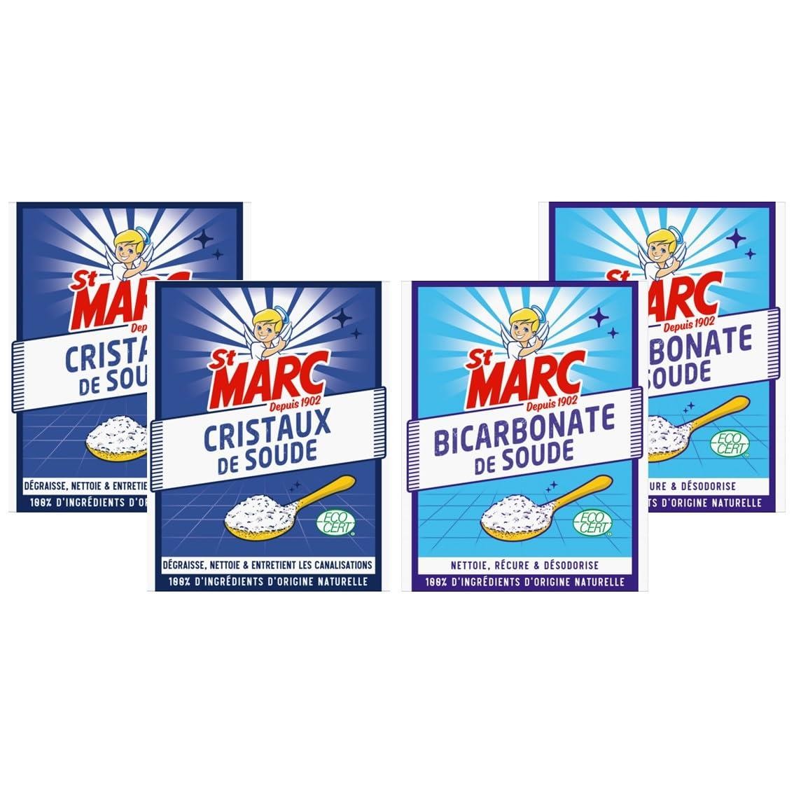 Cristaux de Soude St Marc et Bicarbonate pour une cuisine et une salle de bain éclatantes