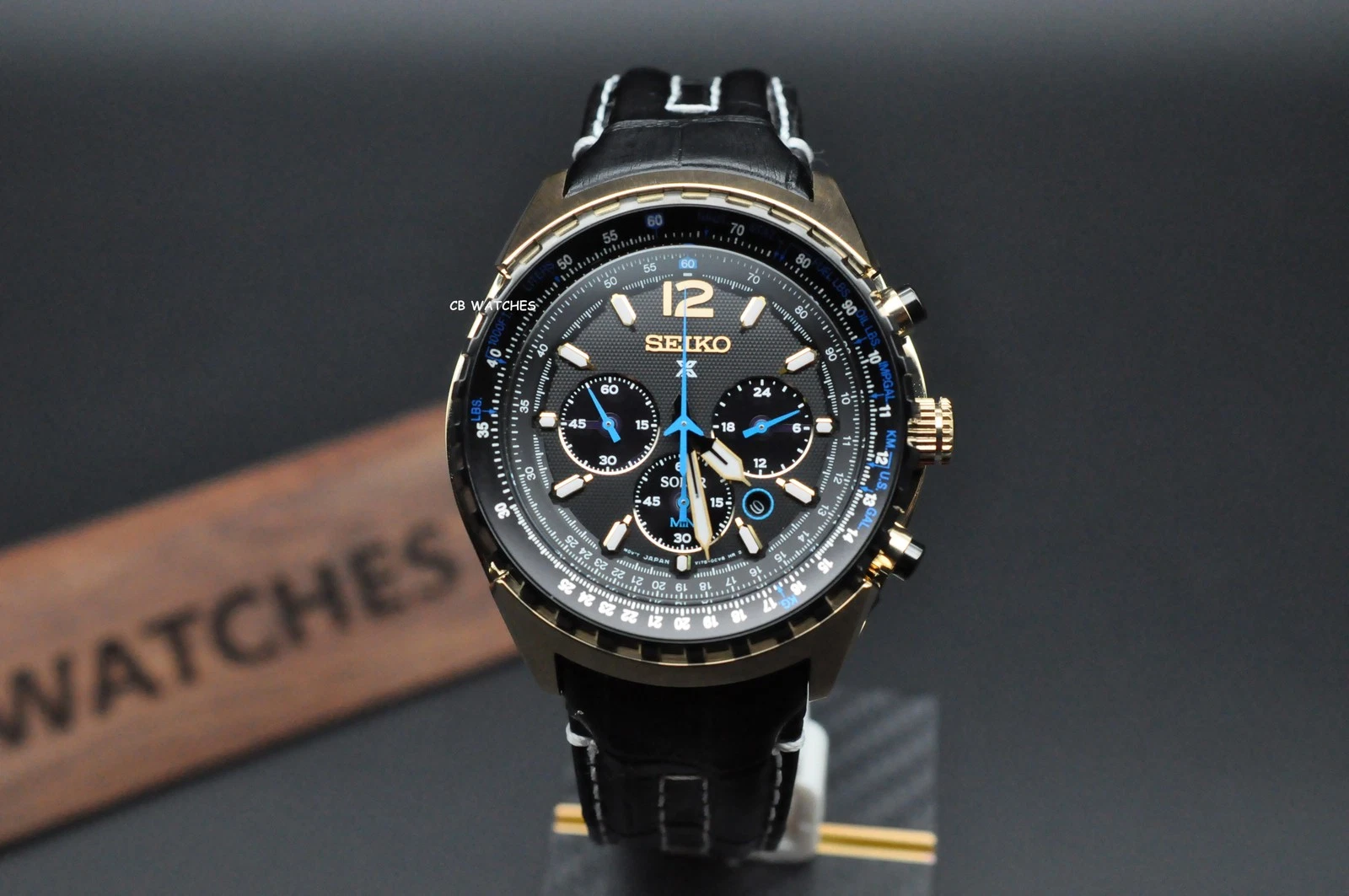 Seiko Prospex SSC264P1 Aviation Solar Sapphire Pilots Solar