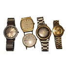 Timex Mens Wrist-Watches Lot of 5 Vintage for Repair or Parts