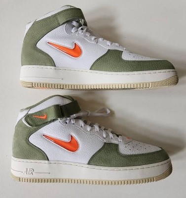 Nike Air Force 1 Mid Qs Oil Green Orange DQ3505-100