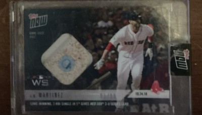 2018 Topps Now #933D J.D. Martinez 91/99 Red Base Relic Boston Red Sox