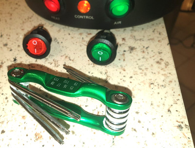 Volcano Classic POWER & HEAT/AIR Both Red & Green Switches + Cover Screwdriver