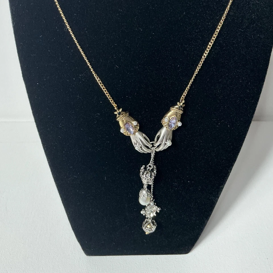 Collar Alexander Mcqueen de plata y oro Foto 2 de 3