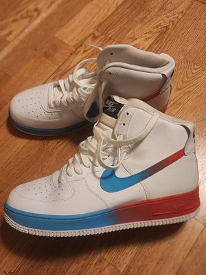 Nike Air Force 1 High '07 LV8 White/Ember Glow Blue-Fury Tie Dye Men s Size 9.5