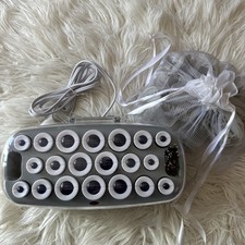 Jilbere de Paris Porcelaine Ceramic Hot Rollers Hair 20 Roller Set, Pins Clips