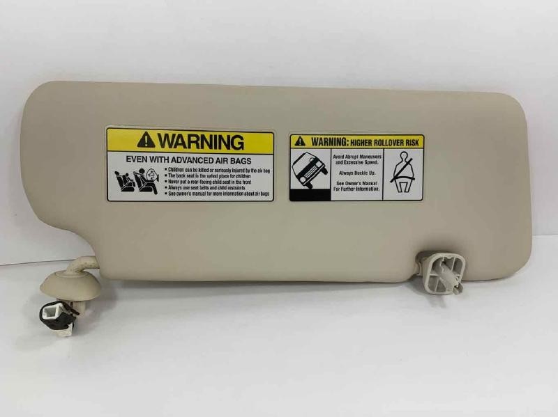 2012-2014 Honda CRV Driver Left Side Sun Visor Sunvisor Illuminated Gray OEM