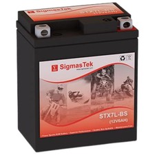 SigmasTek STX7L-BS SLA Powersports Rechargeable Battery for Bike Master MG7L-BS