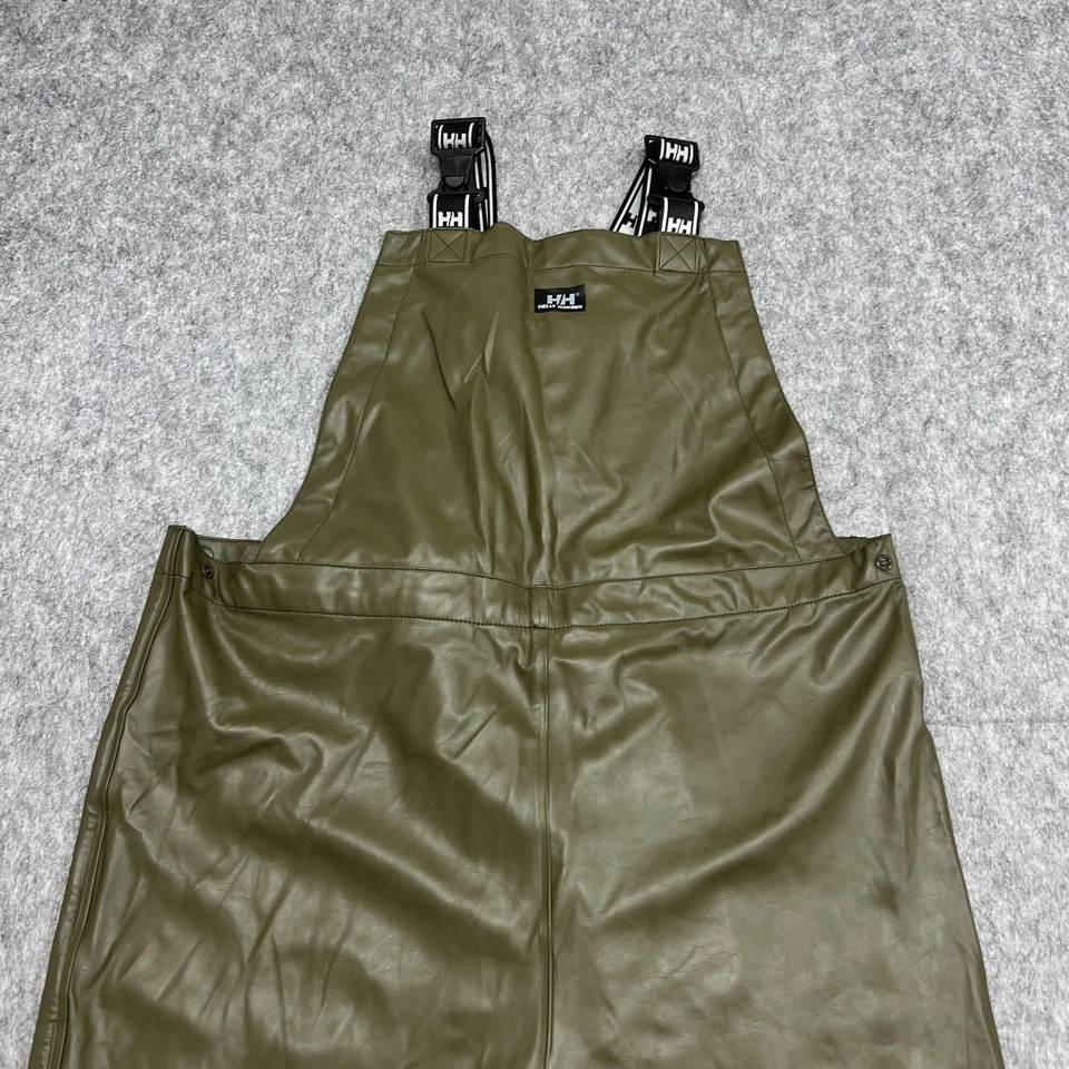 Helly Hansen Rain Bib Pants Mens Large Waterproof PU Overalls Workwear Outdoors - Image 2 of 4