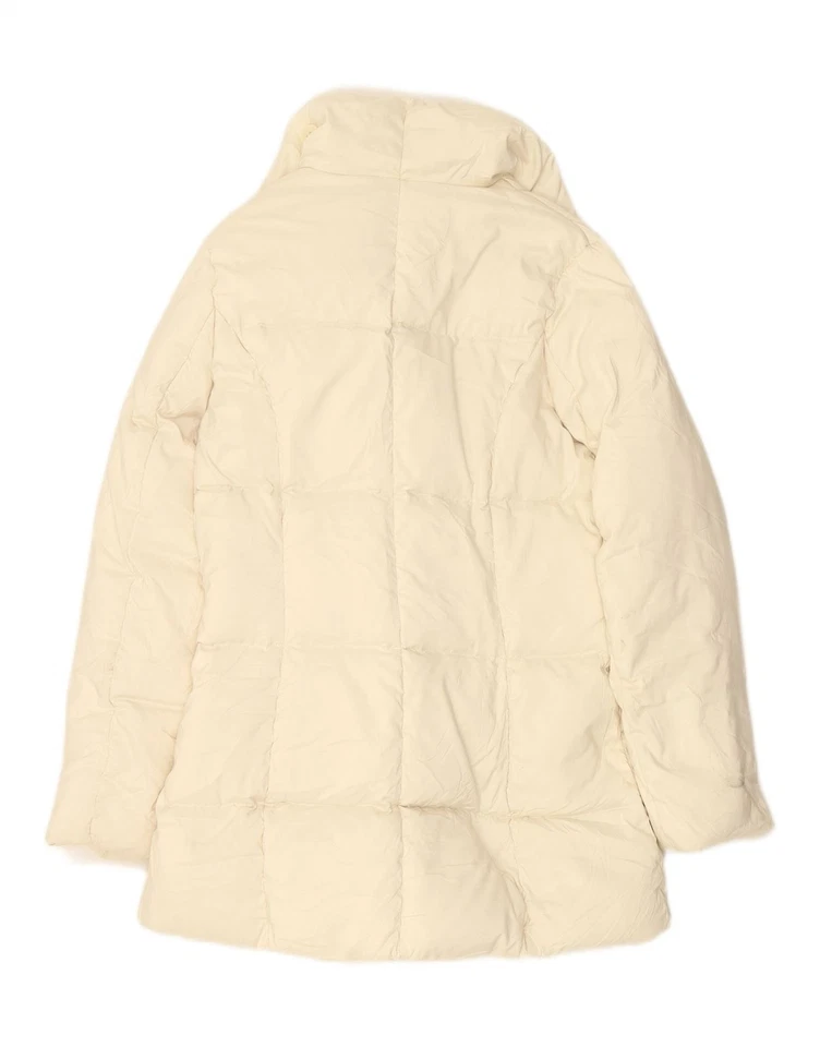 Chaqueta acolchada para mujer Benetton UK 14 mediana blanca poliéster AC10 Foto 4 de 4