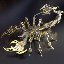 Mechanical Scorpion Metal Puzzle DIY Assembly Model Kit Stainless Steel Art Toy