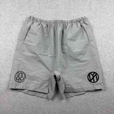 Yeezy YZY Gosha Shorts Size 2 Light Gray Nylon FW24 Vultures Drawstring