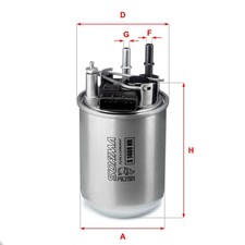 Kraftstofffilter Filtereinsatz S 1408 NR SOFIMA für NISSAN JUKE
