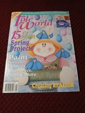 TOLE WORLD magazine April 2000 Patterns Projects DESIGNS Painting Illustrations