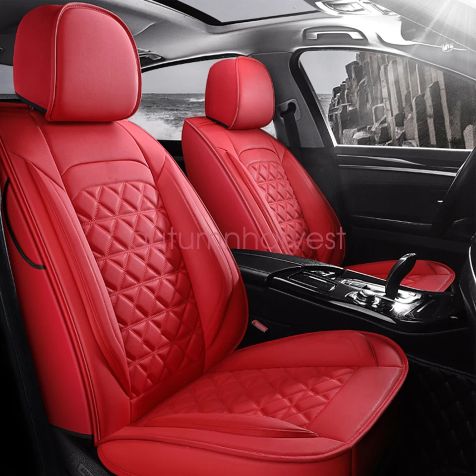 For Volkswagen Jetta 2008-2023 5 Seat Cover Cushion Pad Full Set PU Leather Foto 3 de 4