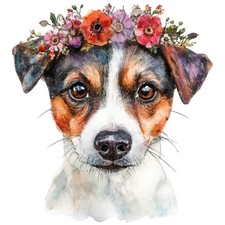 2 adesivi Jack Russell Terrier adesivi auto 9 x 9 cm cane JRT cucciolo set