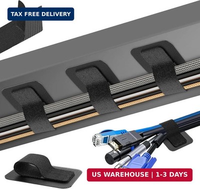 Cable Management Under Desk, [Up to 15 Cord][Enhanced Wire Holder] Cord Organize