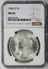1904-O Morgan Dollar $1 MS 65 NGC