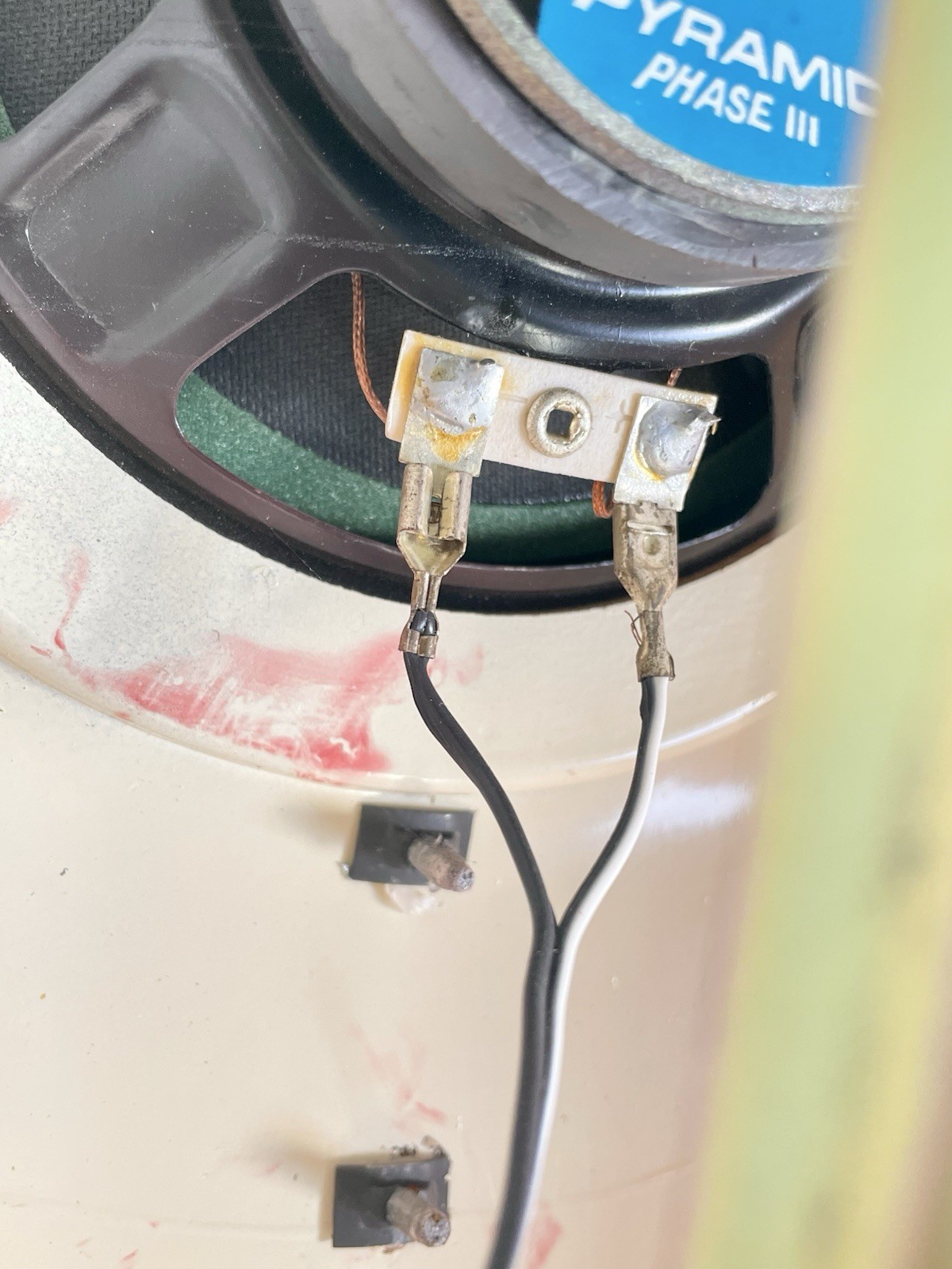 Pair Of DB Products Seeburg Jukebox Teardrop Red Wall Speakers Untested