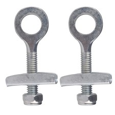 2x Bicycle Chain Adjuster Tensioner Axle Tug Single Speed Wheel Fastener