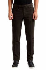 Slowear Incotex "Skin Fit" Men's Dark Brown Casual Pants Size 32 34 36